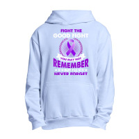 Fight The Good Fight Never Forget Alzheimer Awareness Gift (2) Urban Pullover Hoodie | Artistshot