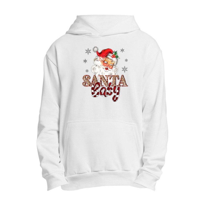 Christmas Vintage Santa Leopard Plaid Urban Pullover Hoodie | Artistshot