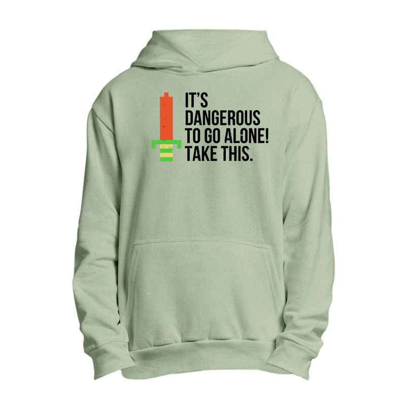 Dangerous To Go Alone Urban Pullover Hoodie by Ganden | Artistshot