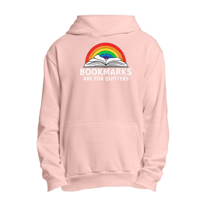 Bookmarks Quitters Book Reading Lovers Vintage Retro Rainbow Urban Pullover Hoodie by brumfieldportillo7vlpq8 | Artistshot