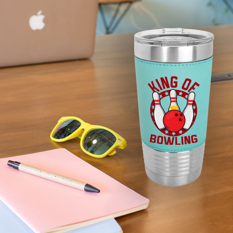 Bowling Bowl Champion King 542 Bowling Ball Leatherette Tumbler | Artistshot