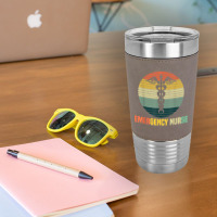 Retro Emergency Room Nurse Er Nursing Leatherette Tumbler | Artistshot