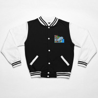 Blue Whale, Marine Sea Animal, Ocean Life, Surf, Art Work Raglan Baseb Bomber Jacket | Artistshot