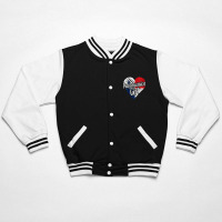 Womens Panama For Girl Panamanian Heart Flag For Women Panameña V Nec Bomber Jacket | Artistshot