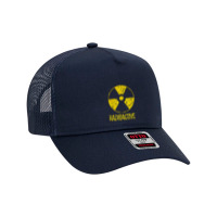 Vintage Nostalgic Radioactive Nuclear War Symbol Mesh Back Trucker Hat | Artistshot