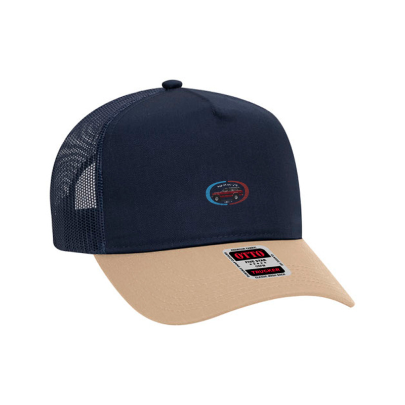 Merica Motors - Distressed For Darks Mesh Back Trucker Hat by cm-arts | Artistshot