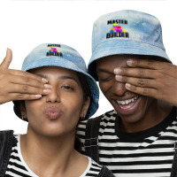 Master Builder  Cute Master Block Builder Bricks Gift T Shirt Tie Dyed Bucket Hat | Artistshot