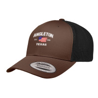 Angleton Texas Tx Usa Stars & Stripes Vintage Style Retro Trucker Cap | Artistshot