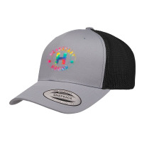 Tie Dye Hello Head Start Squad First Day Of School Teacher T Shirt Retro Trucker Cap | Artistshot