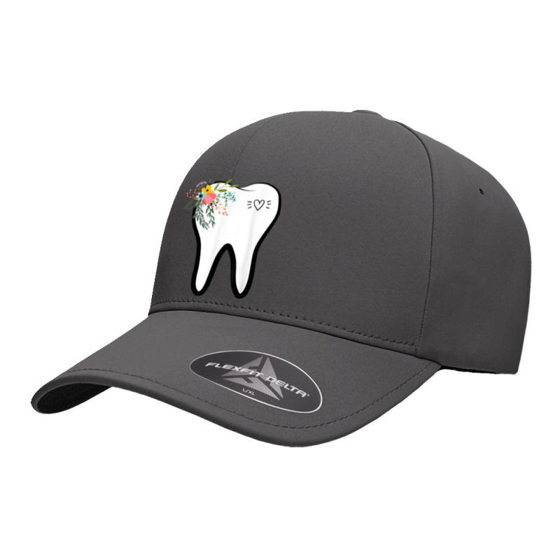 Flower Tooth Dentist Dental Hygienist Oral Hygiene Assistant Seamless Cap by kabelistrik | Artistshot