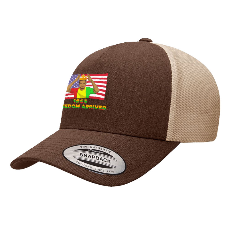 Juneteenth T  Shirt1865   Freedom Arrived   Black History Month Junete Yupoong Trucker Cap by justinawehner627 | Artistshot