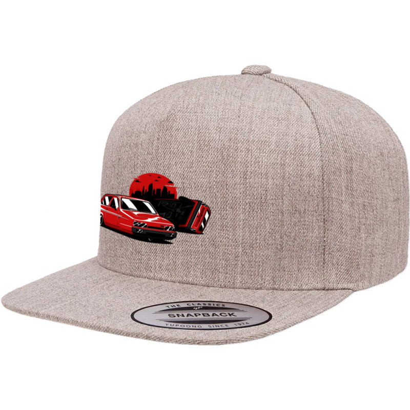 Red Reliant Robin Upside Down 5 panel snapback cap by wirahasa | Artistshot