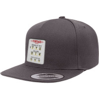 Vintage Gas Pump   Gasoline Pump 5 Panel Snapback Cap | Artistshot