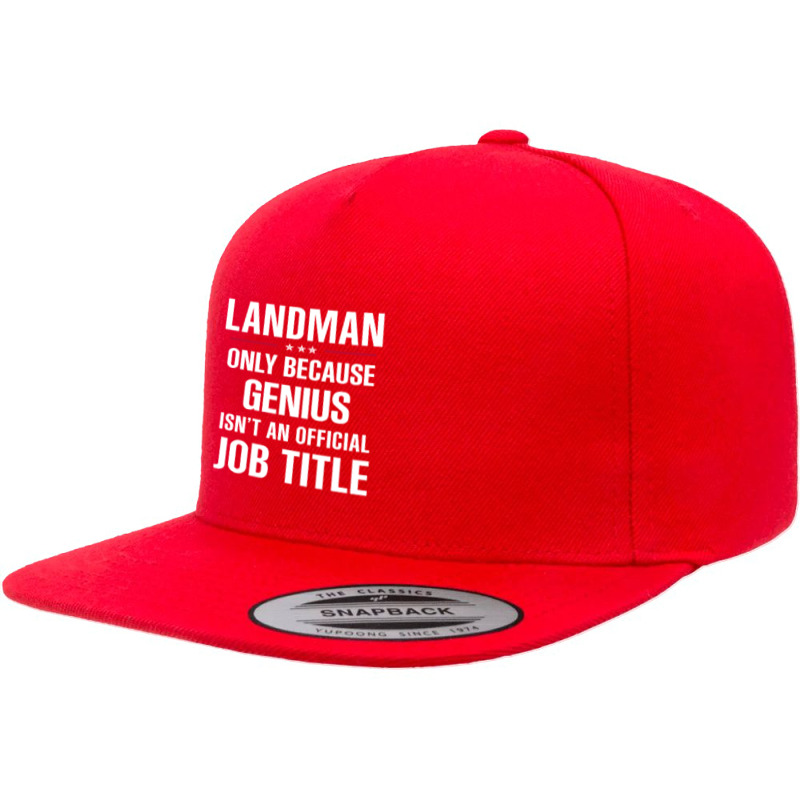 Gift For Genius Landman 5 panel snapback cap by thanchashop | Artistshot