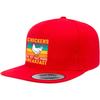 Chicken Cock Funny Chicken Chickens The Pet That Poops Breakfast 336 H 5 Panel Snapback Cap | Artistshot