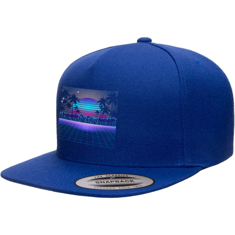 Synthwave T  Shirt Fascinating Dusk Retrowave T  Shirt 5 panel snapback cap by beahangudrun | Artistshot