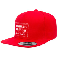 Once In A Lifetime Twosday Tuesday 5 Panel Snapback Cap | Artistshot