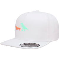 Cocker Spaniel T  Shirtfunny Cocker Spaniel Dinosaur Cute Cocker Spani 5 Panel Snapback Cap | Artistshot