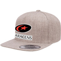 Saracens 5 Panel Snapback Cap | Artistshot