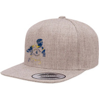 Pacers Watercolor 5 Panel Snapback Cap | Artistshot