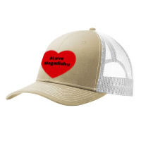 Love Mogadishu, Hashtag Heart, Love Mogadishu 2 Pa Trucker Cap | Artistshot