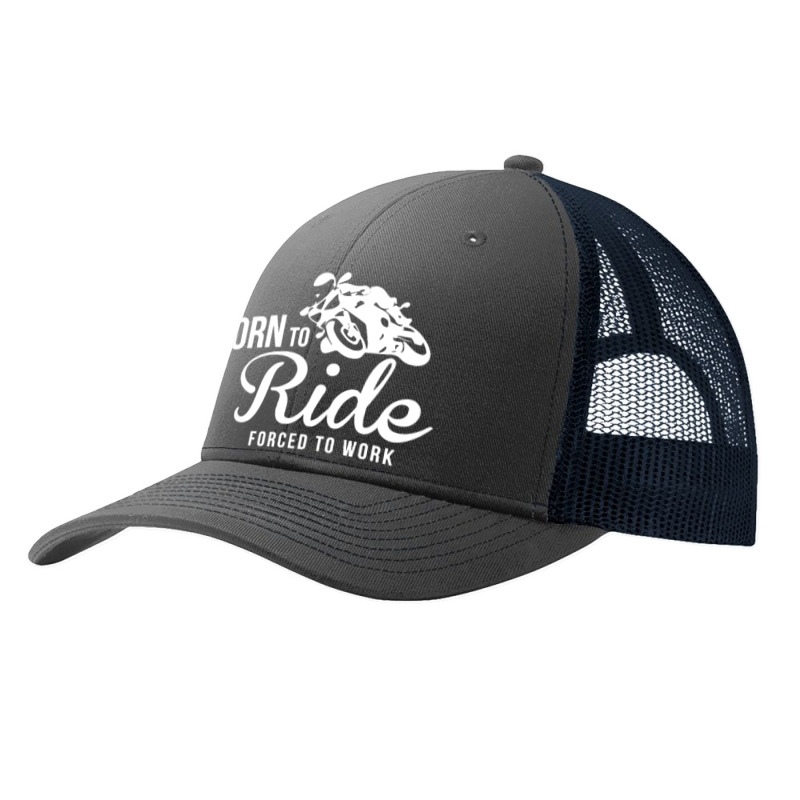 Born To Ride Forced To Work  2= Pa Trucker Cap by Focus Tees | Artistshot