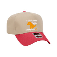 T Rex Clap Your Hands Adjustable Baseball Cap | Artistshot