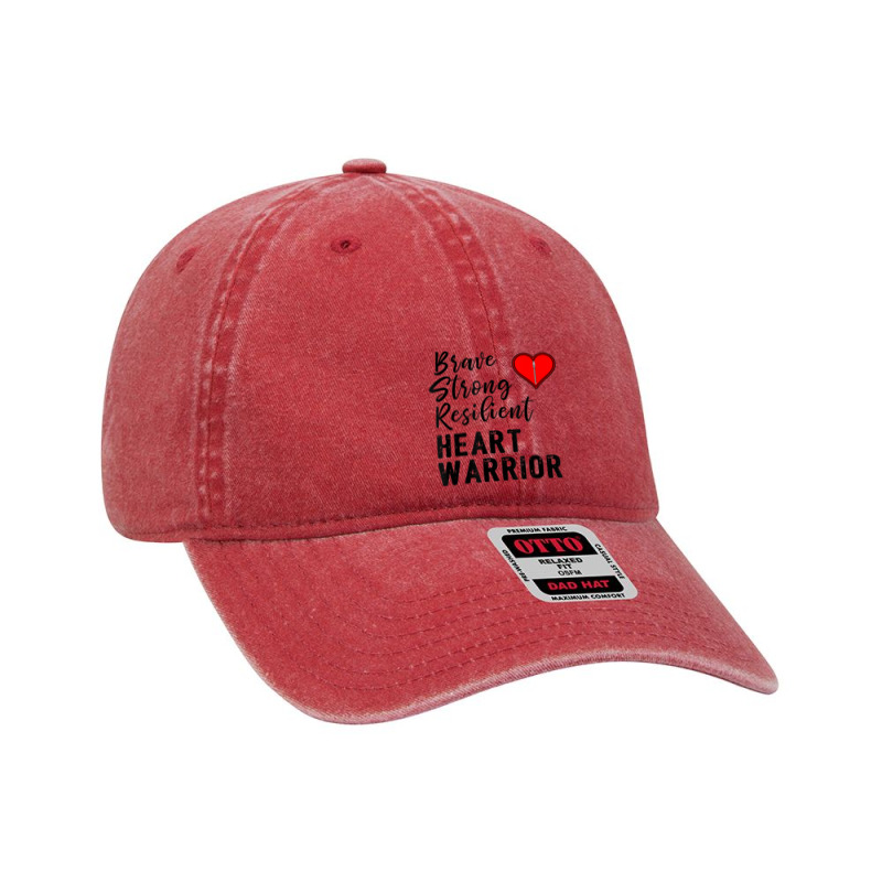 Heart Warrior Chd Awareness Brave Strong Resilien Dyed Cap | Artistshot