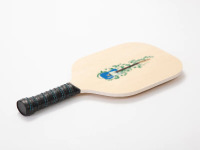 Blue T-style Electric Guitar Flowering Vines Pickleball Paddle | Artistshot