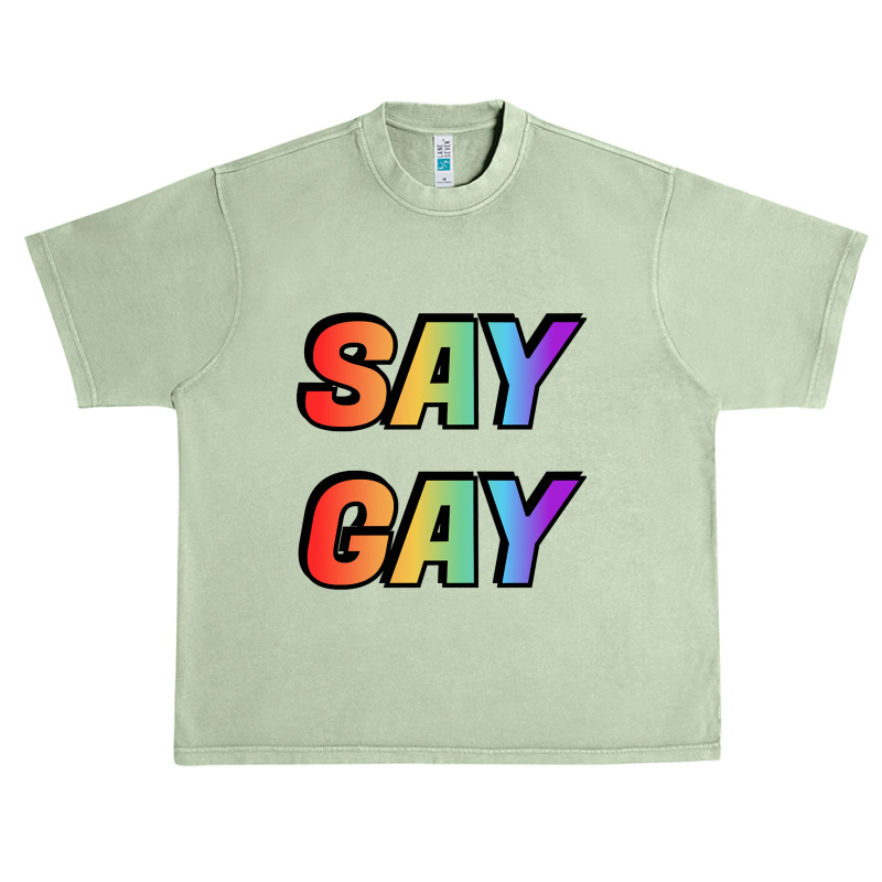 Say Gay-sct2s Urban Heavy T-shirt | Artistshot