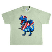 Funny Dinosaur Toddler Boys 4th Of July Urban Heavy T-shirt | Artistshot