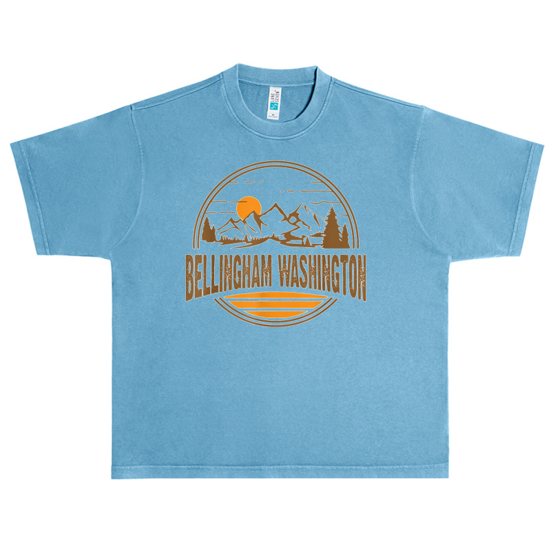 Vintage Bellingham Washington Mountain Print Urban Heavy T-shirt | Artistshot