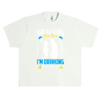 First Time Dad  She's Eating For Two I'm Drinking For Three T Shirt Urban Heavy T-shirt | Artistshot