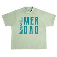 Mens Merdad  Trident Mermaid Dad 1 Urban Heavy T-shirt | Artistshot