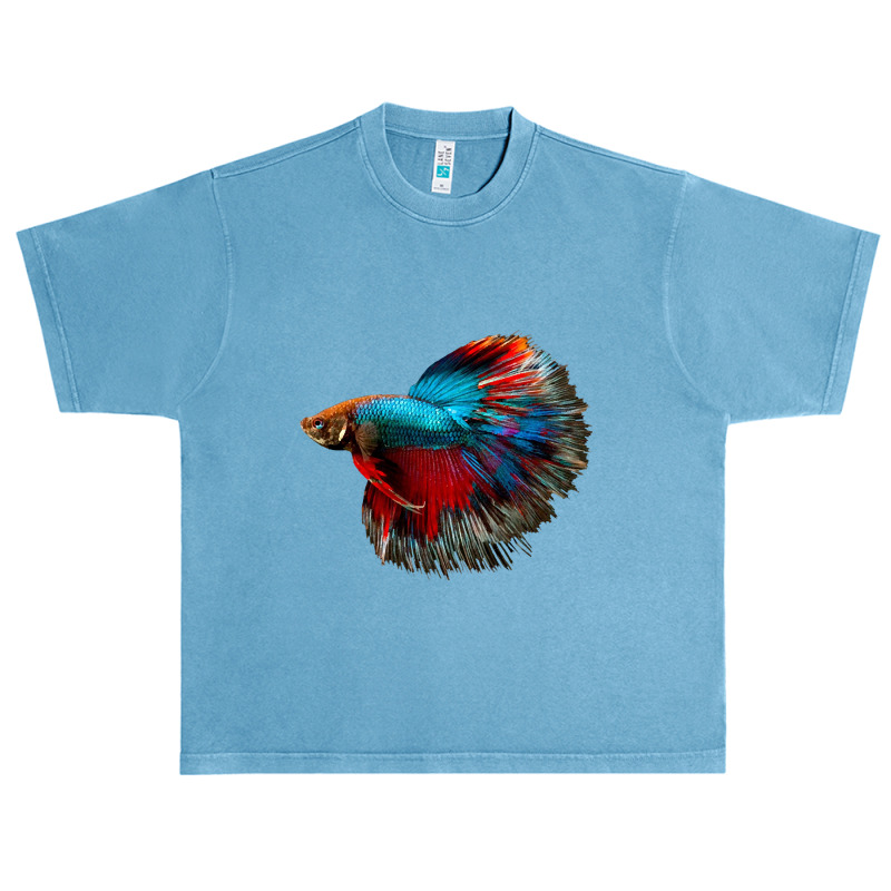 Red Blue Betta Fish Jambrong Urban Heavy T-shirt | Artistshot