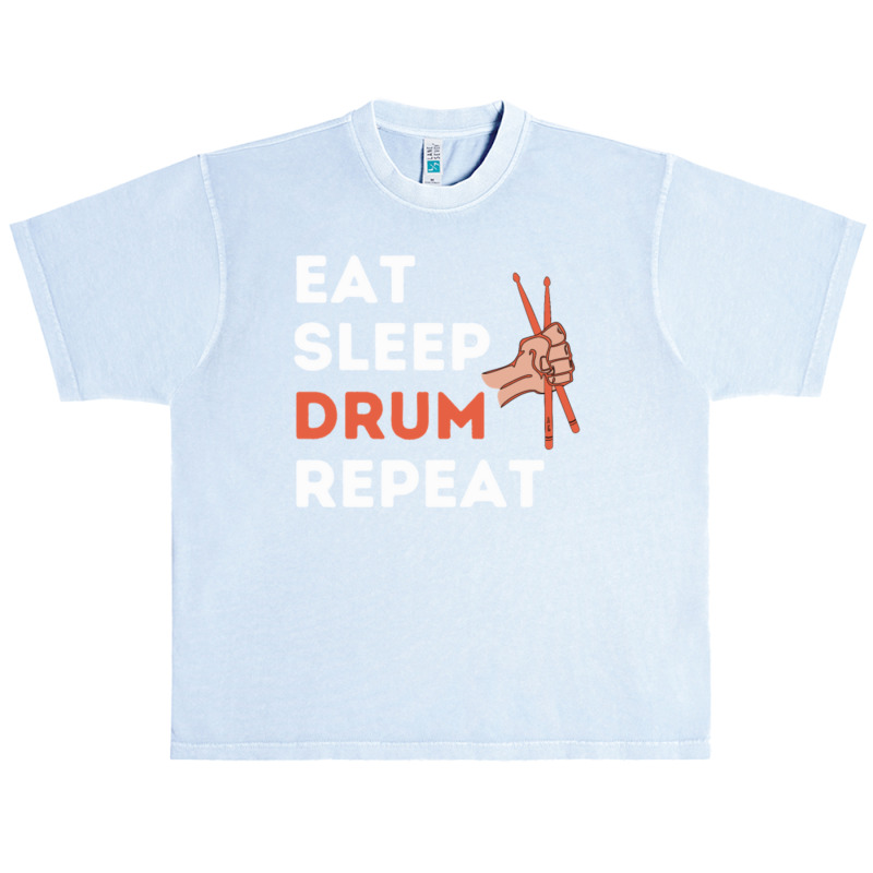 Eat Sleep Drum Repeat Drummer Music Classic  Aesthetic Urban Heavy T-shirt | Artistshot