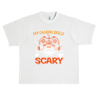 Funny Halloween Gaming Skills Gamer Girls Or Boys Skeleton Urban Heavy T-shirt | Artistshot