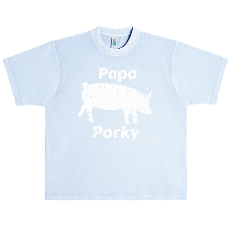 Trending Papa Porky Pig Daddy Father Hog Pork Urban Heavy T-shirt by yumgaugeteuda | Artistshot