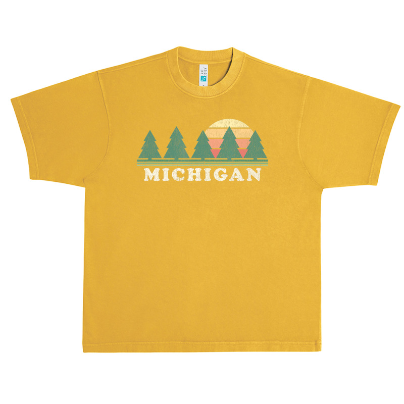 Michigan Mi Vintage Retro 70s Urban Heavy T-shirt by michaelyounger19 | Artistshot