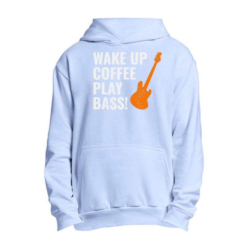 Bass Guitar Player Music Musician Bassist Coffee Urban Pullover Hoodie by Tasteful Tees | Artistshot