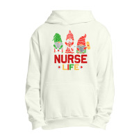 Nurse Life With Christmas Gnomes Xmas Nurse Gnome Men Women T Shirt Urban Pullover Hoodie | Artistshot