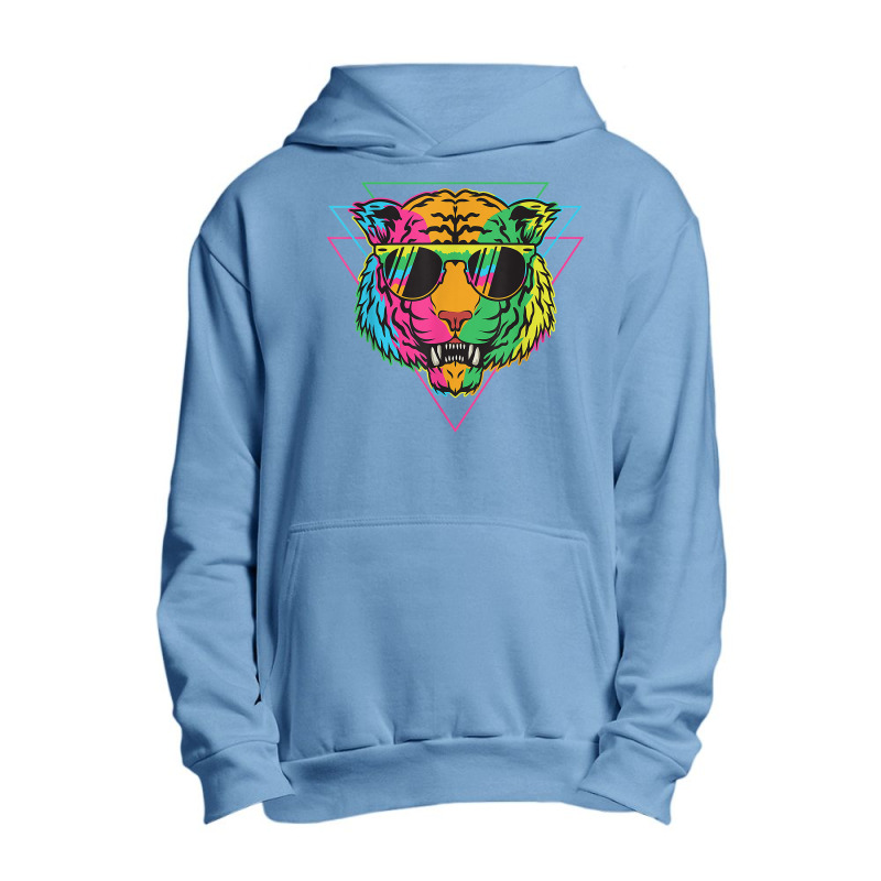 Radical Vintage Styled Rainbow Tiger Men Women 001 Urban Pullover Hoodie | Artistshot