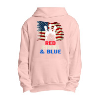 Patriotic Bowling 4th Of July Red Strike & Blue Usa Flag Urban Pullover Hoodie | Artistshot