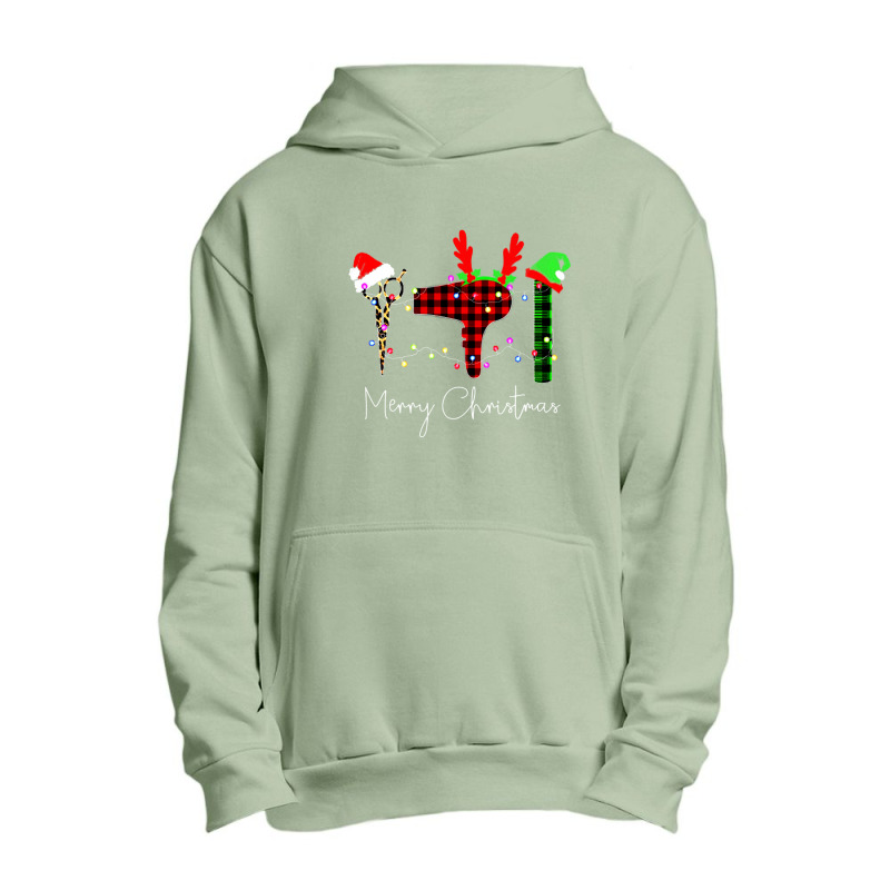 Merry Christmas Hairstylist Funny Tool Hairdresser Barber Urban Pullover Hoodie by behindcedar22 | Artistshot