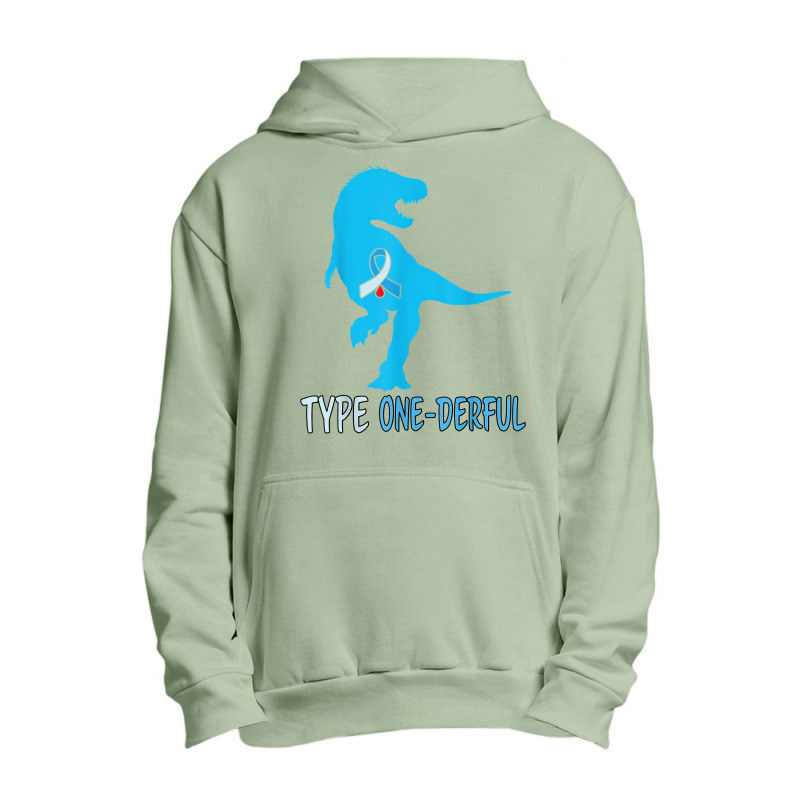 Type 1 Diabetes Awareness Ribbon T1d T Rex Dinosaur Boys T Shirt Urban Pullover Hoodie by maryannmjra8 | Artistshot