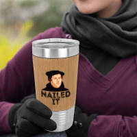 Martin Luther Nailed It 500th Reformation Day Protestant Pullover Hood Leatherette Tumbler | Artistshot