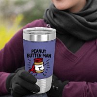 Peanut Butter Man (place On Light Background) Leatherette Tumbler | Artistshot