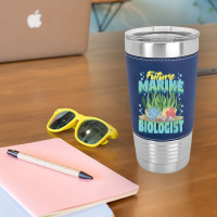 Future Marine Biologist Ocean Life Marine Biology Student Leatherette Tumbler | Artistshot