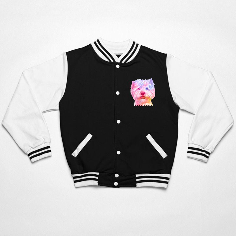 West Highland Terrier Cute West Highland Terrier Dog Lover Portrait Wa Bomber Jacket | Artistshot