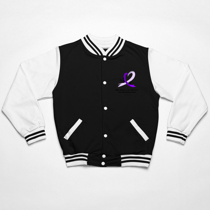 Breaking The Silence Helps Stop Domestic Violence (survivors Unite) Bomber Jacket | Artistshot